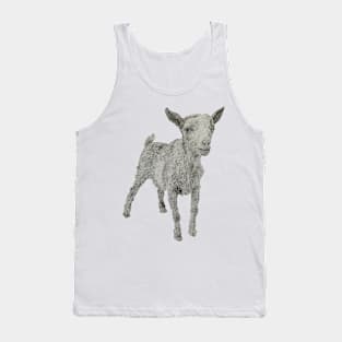 Dotwork Goat Art Print Tank Top